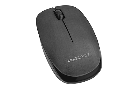 Multilaser MO251 - Mouse Sem Fio 2.4 Ghz 1200 DPI Usb, Preto