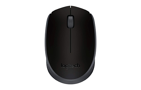 Mouse sem fio Logitech M170 com Design Ambidestro Compacto, Conexão USB e Pilha Inclusa